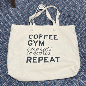 NWT Natural Canvas tote bag